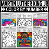 Martin Luther King Jr. Day Color by Number Addition and Su
