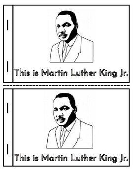 Martin Luther King Jr. Day Emergent Reader by Kaitlyn Harman | TPT