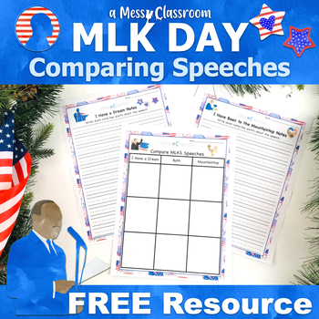 Preview of Martin Luther King Jr. Day FREE Civil Rights MLK Day Speech & Writing Activity