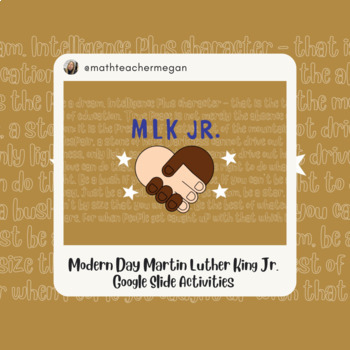 Preview of Martin Luther King Jr. Day Google Slide Activities