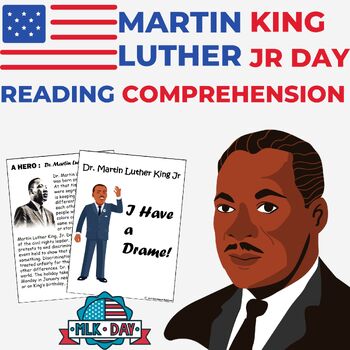 Preview of Martin Luther King Jr Day Holidays Reading Comprehension With Quiz Question