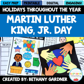 Preview of Martin Luther King, Jr. Day - Holidays Throughout the Year - Printable + Digital