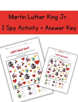 Preview of Martin Luther King Jr. Day I Spy