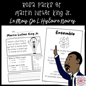 Preview of Le Mois De L'histoire De Noires | Black History Month Activity Packet | Set 1