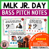 Martin Luther King Jr. Day Music Activities - Bass Clef No