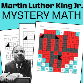 Preview of Martin Luther King Jr. Day Mystery Math Activity