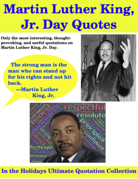 Preview of Martin Luther King, Jr. Day Quotes