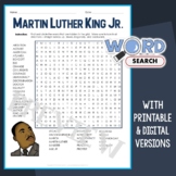 Hard Martin Luther King Jr Day Word Search Puzzle 4th 5th 