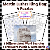 Martin Luther King Jr. Day Word Search & Crossword Puzzles