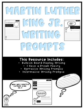 Preview of Martin Luther King Jr. Day Writing Activities | Narrative | Informative | Poetry