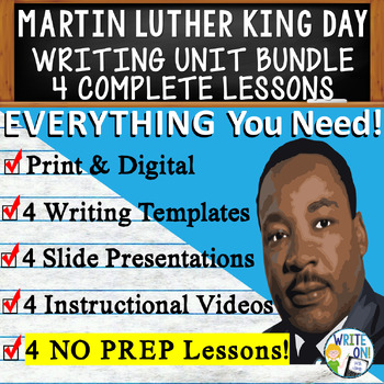Preview of Martin Luther King, Jr. Day Writing Unit - 4 Essay Lessons w/ Graphic Organizers