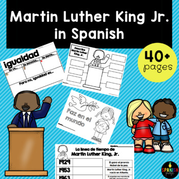 Preview of Martin Luther King Jr. Day in Spanish (dia de MLK) espanol- actividades