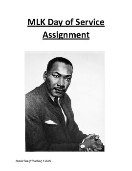Preview of Martin Luther King, Jr. Day of Service
