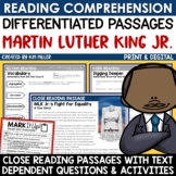Martin Luther King Jr. Reading Comprehension Passages MLK 