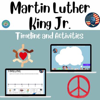 Preview of Martin Luther King Jr. Timeline and Sorting Digital Activity for 1st-4th grades