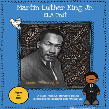 Preview of Martin Luther King Jr. ELA Unit - Digital - Google Classroom