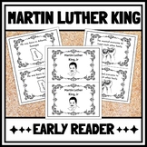 Martin Luther King Jr | Early Reader Kindergarten and 1st 
