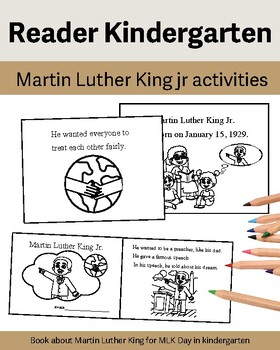 Preview of Martin Luther King Jr.- Early Reader Kindergarten and First Grade- MLK Day