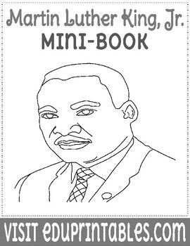 Martin Luther King, Jr., Early Reader Mini-Book by eduprintables