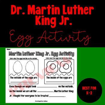 Preview of Martin Luther King Jr. Egg Activity