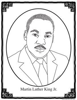 Martin Luther King Emergent Reader and Coloring Page | TpT