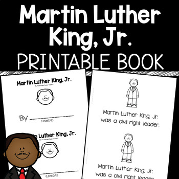 Preview of Martin Luther King, Jr Printable Book