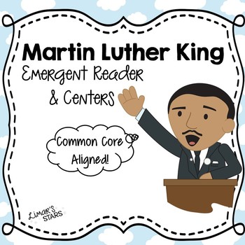 Preview of Martin Luther King Jr. Emergent Reader & Centers