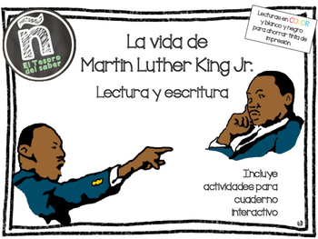 Preview of Martin Luther King Jr. - Escritura y Lectura - Spanish