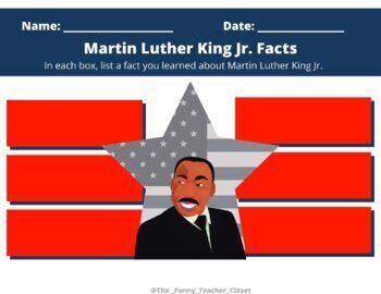 Preview of Martin Luther King Jr. Facts -Google Slides-Online Learning/Tutoring