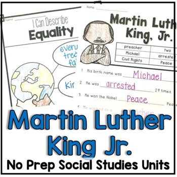 Preview of Martin Luther King Jr. Facts and Timelines