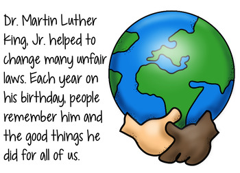 Preview of Martin Luther King, Jr. Flipchart and Worksheets