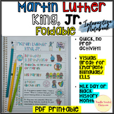 Martin Luther King Jr Foldable Interactive Notebook MLK Da