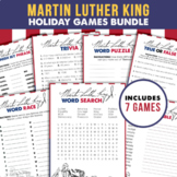 Martin Luther King Jr Games Bundle | Printable & Fillable 