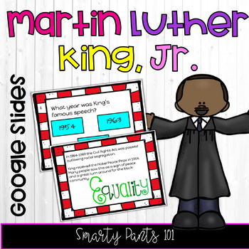 Preview of Martin Luther King, Jr. Google Slides Comprehension Passages and Questions