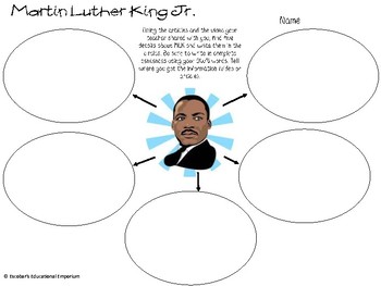 Preview of Martin Luther King Jr. Graphic Organizer