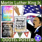 Martin Luther King Jr Great Quotes Classroom Decor Black H
