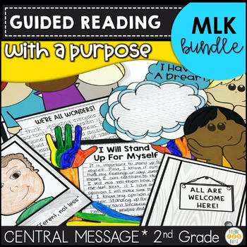 Preview of Central Message Reading Comprehension Bundle | Equality and MLK Week Activities