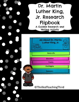 Preview of Martin Luther King, Jr. Guided Research Flip Book