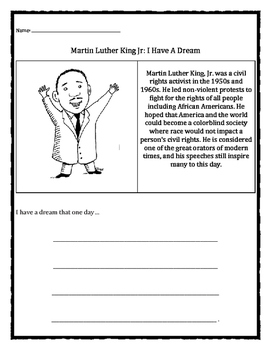 Black History Month: Martin Luther King Jr., I Have A Dream | TPT