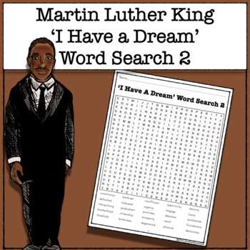 Preview of Martin Luther King Jr. - 'I Have A Dream' - Word Search 2
