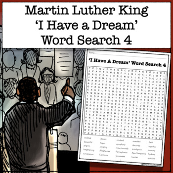 Preview of Martin Luther King Jr. - 'I Have A Dream' - Word Search 4