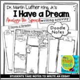 Martin Luther King Jr. | I Have Dream Speech Writing Activ