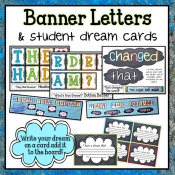 Martin Luther King Jr - I Have a Dream Bulletin Board Set - JANUARY B.B.