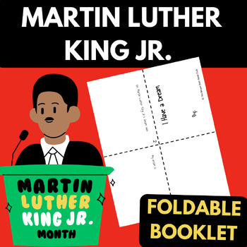 Preview of Martin Luther King Jr. I Have a Dream Foldable Book Activity