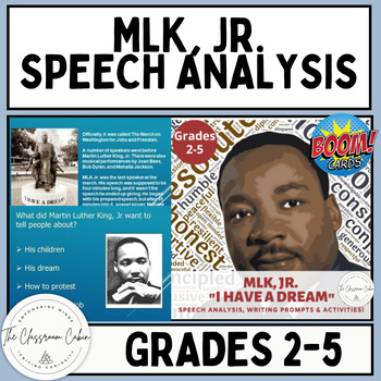 Preview of Martin Luther King, Jr. "I Have a Dream" Speech Analysis  Boom Cards  Grades 2-5