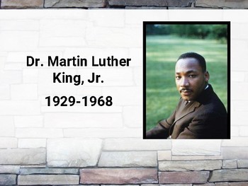 Preview of Martin Luther King Jr Info Slides (editable in Google Slides)