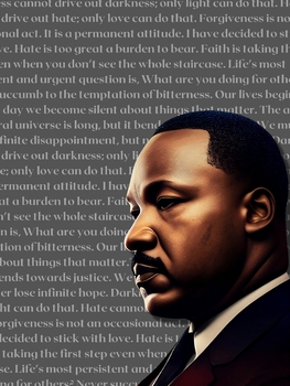 Preview of Martin Luther King Jr. Inspirational Poster MLK Jr. Classroom Decoration