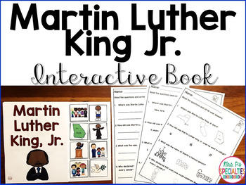 Preview of Martin Luther King, Jr. Interactive Book Set - Special education resource