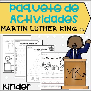 Preview of Martin Luther King Jr. KINDER Packet | Actividades del dia de MLK KINDER