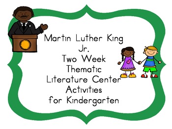 Preview of Martin Luther King Jr Kindergarten Literacy Centers
